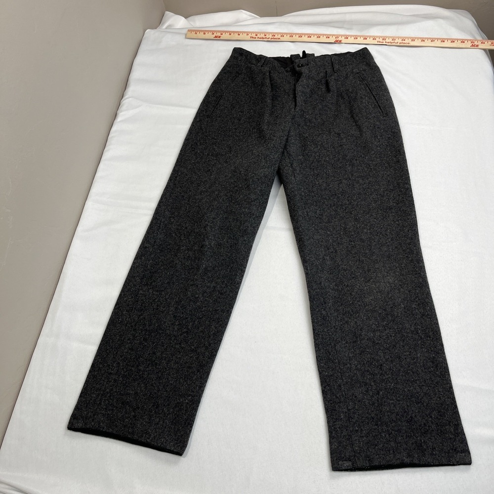 60S German Army Wool Dark‎ Gray Slacks